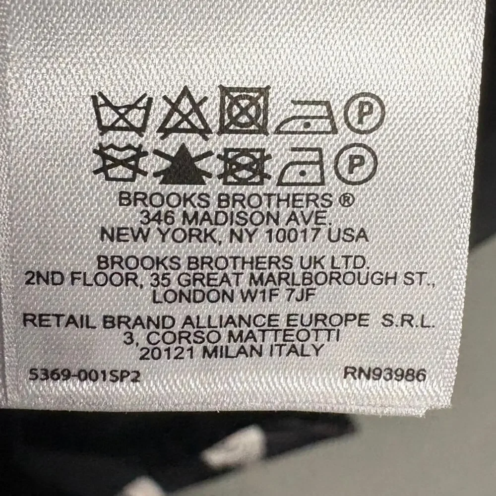 Brooks Brothers 346 Black & White Floral Sheath Dress Cap Sleeve‎ Size 6 - Picture 10 of 14